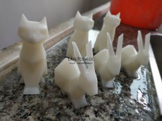 艺术品 猫模型 摆件