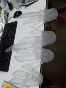 半透明 拼接 模型 痕迹 展示