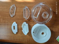 全透明 工业模型 光敏树脂  全透明 对比